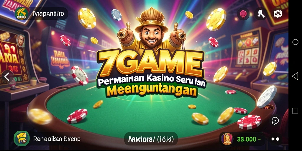 Tampilan menarik dari gameplay Kasino di 7GAME.