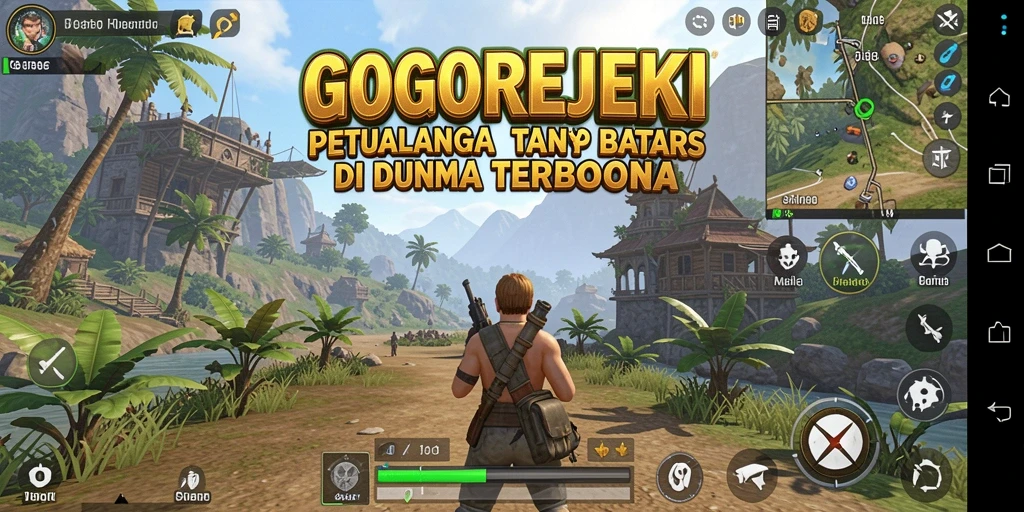 Screenshot GOGOREJEKI menampilkan aksi mendebarkan di dunia terbuka.