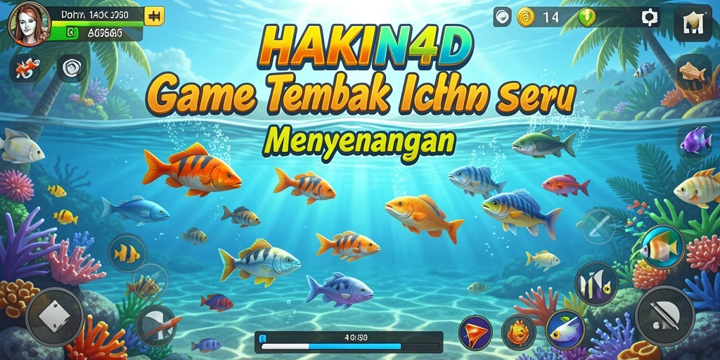 Gameplay seru HAKIN4D yang penuh warna dan aksi Tembak Ikan.