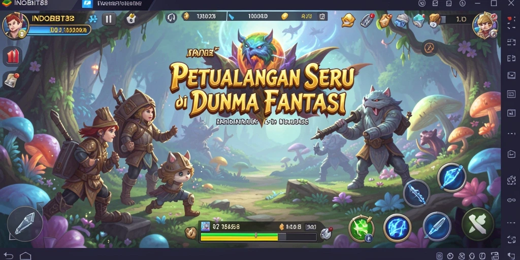 Screenshot utama menunjukkan gameplay petualangan yang seru dan menantang.