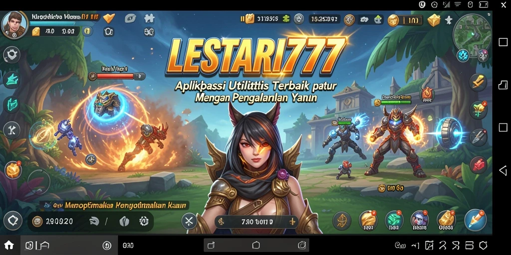Tampilan utama aplikasi LESTARI777 yang memudahkan navigasi.