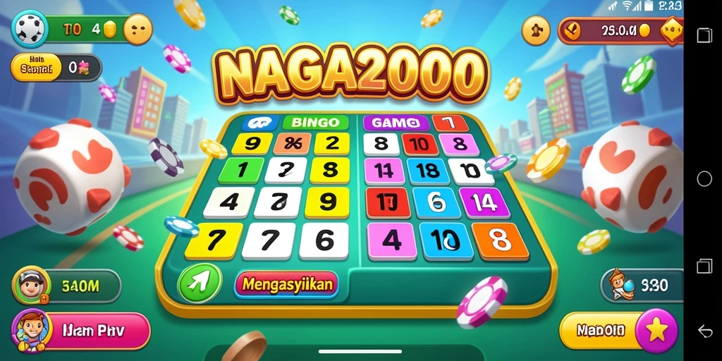 Tampilan gameplay NAGA2000 yang seru dan menarik saat bermain bingo.