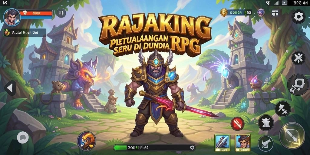 Tampilan gameplay seru dan interaktif dari RAJAKING.